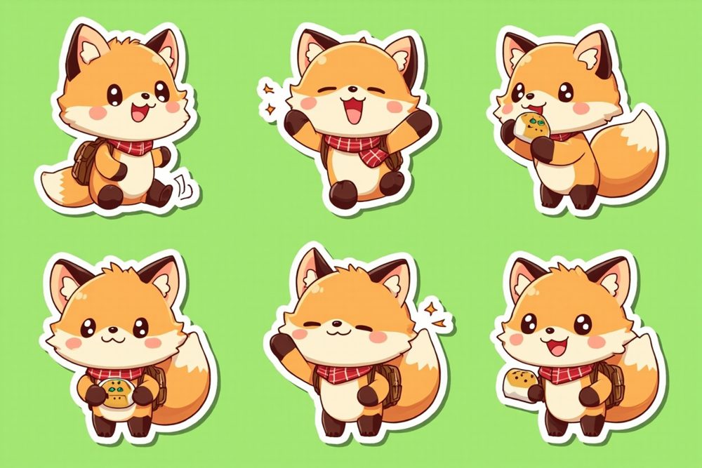 Fox character expressions