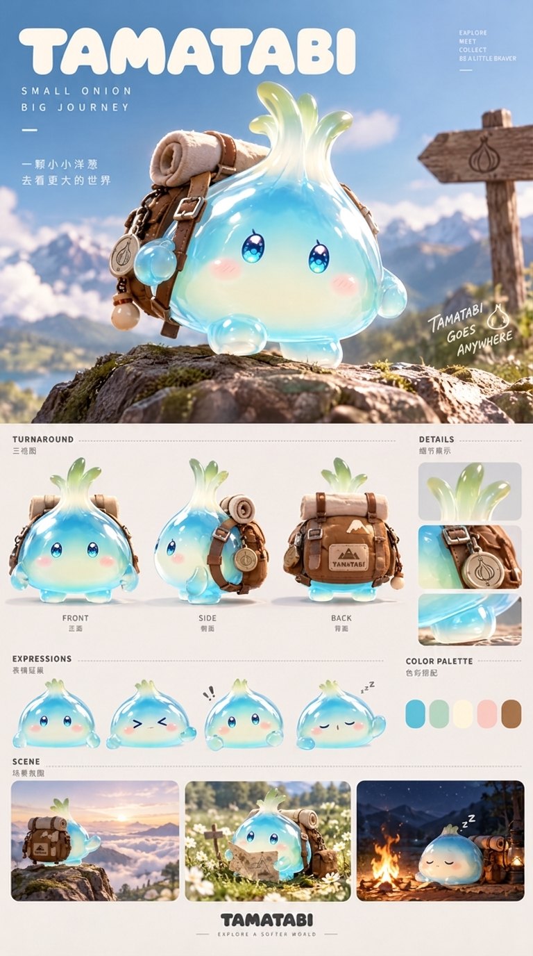 Tamatabi character reference sheet